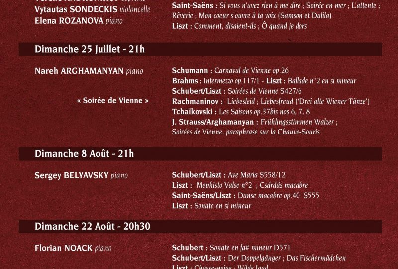 Liszt-Festival in der Provence à Uchaux - 1